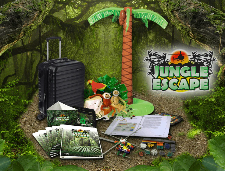 Jungle Escape board game pieces
