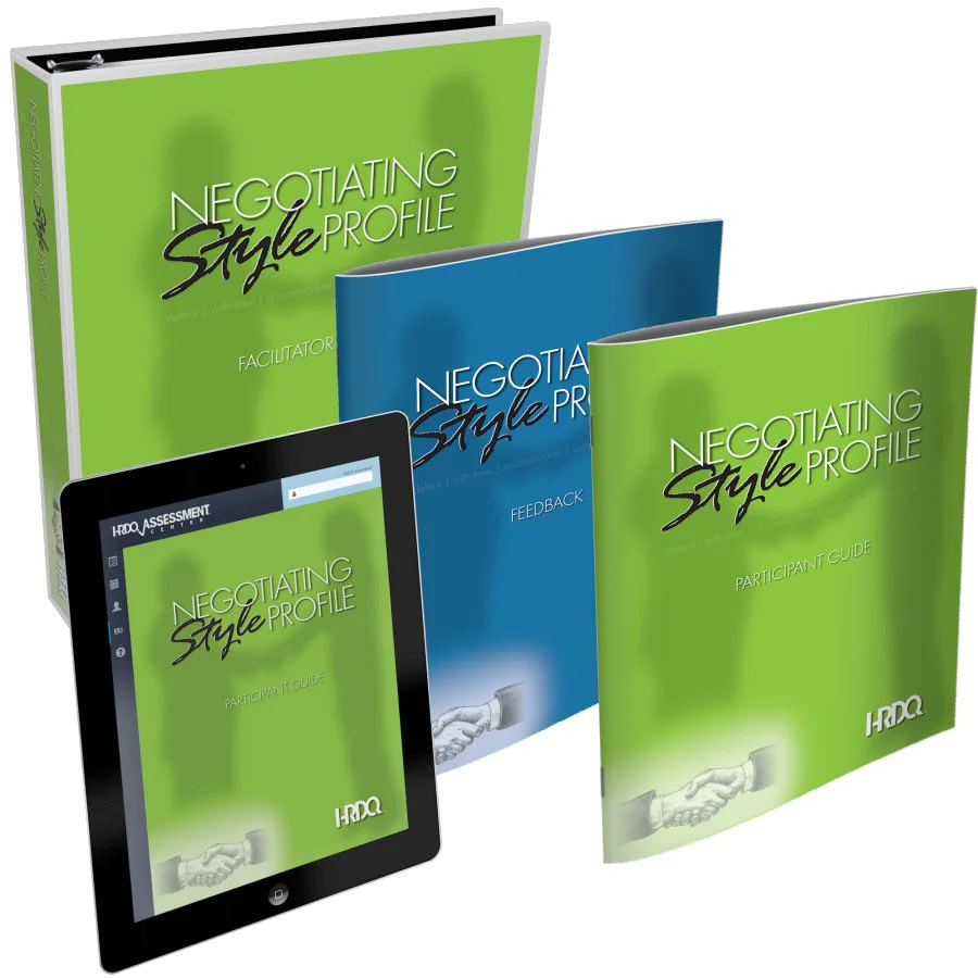 Negotiating Style Profile booklets and binder