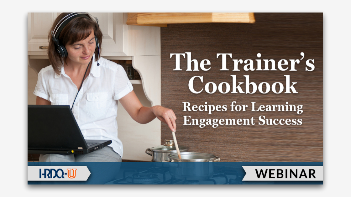 The Trainer's Cookbook webinar