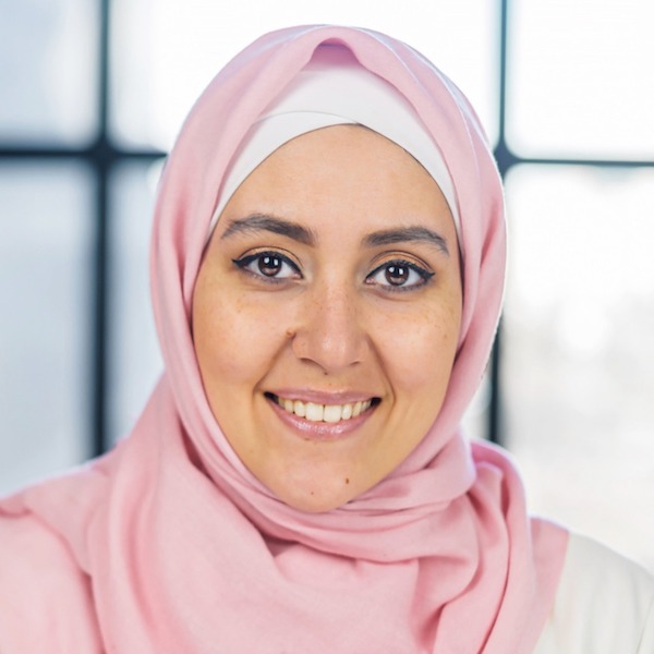 Headshot of a woman in hijab