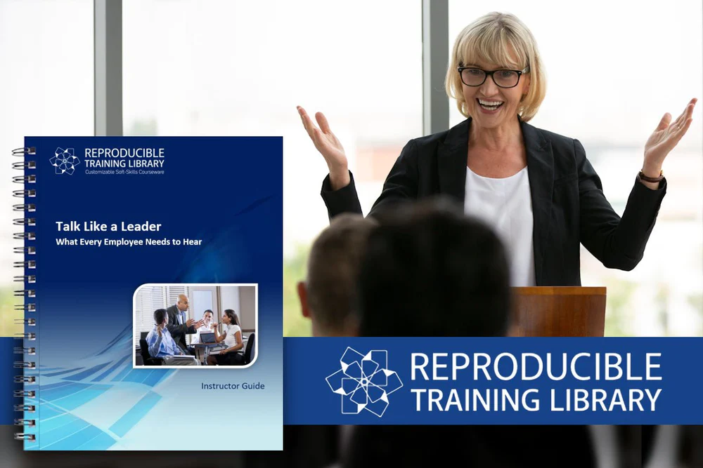 Talk Like a Leader Customizable Courseware booklet