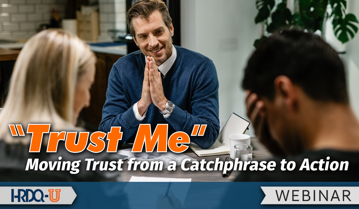 moving trust from а catchphrase to action