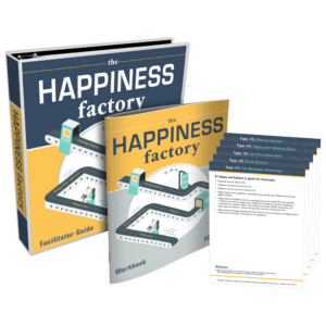 The Happiness Factory Workbook HRDQ Store Product -related to webinar about leadership of walt disney
