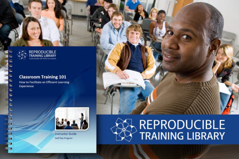 Classroom Training 101 Customizable Courseware booklet