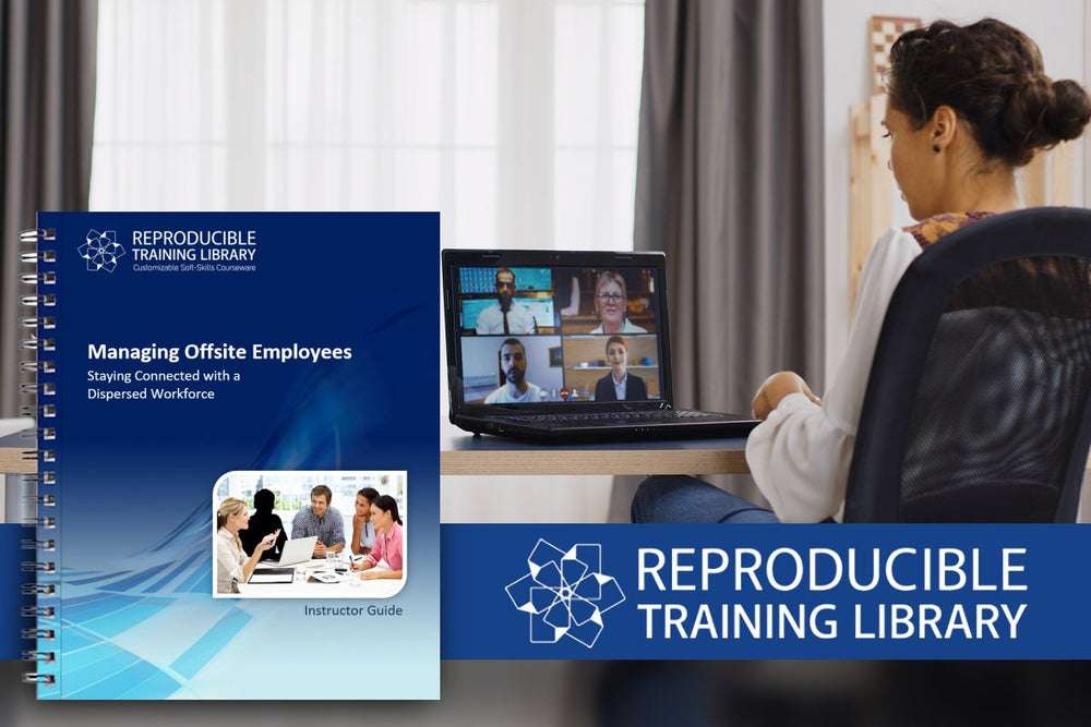 Managing Offsite Employees Customizable Courseware booklet