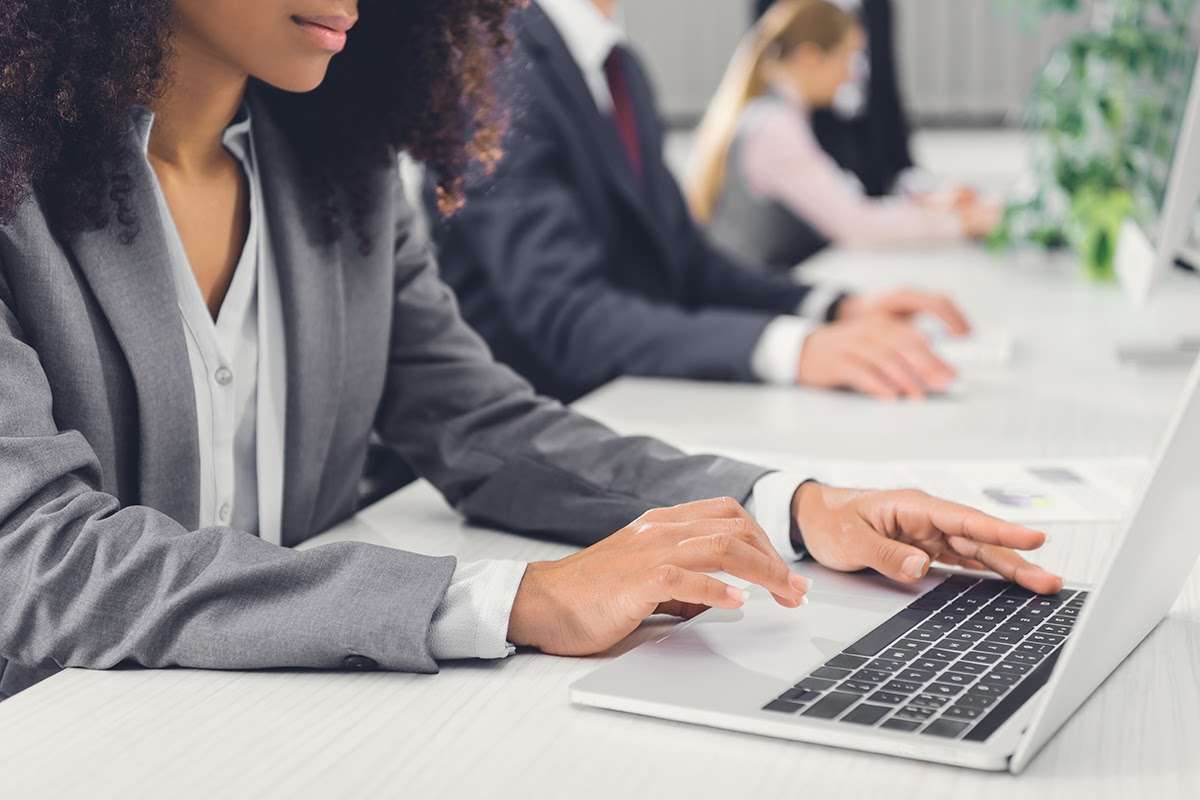 A Woman Taking an Assessment