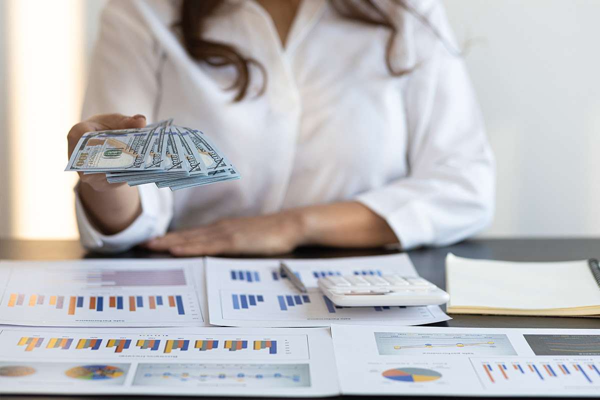 A Person Holding Money