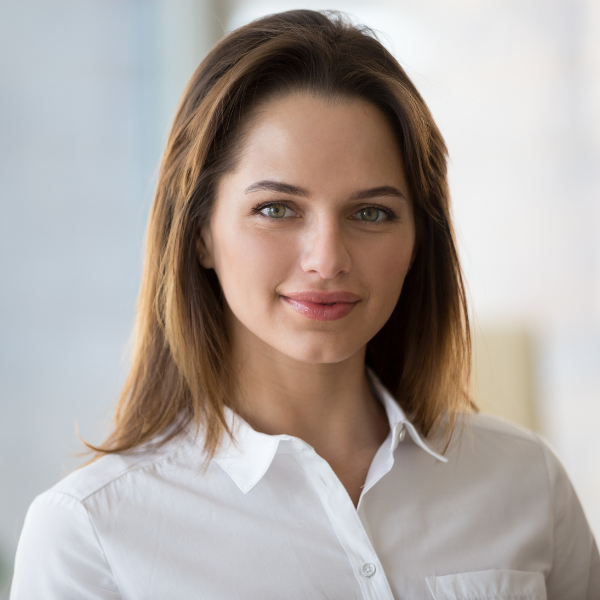Professional headshot of a woman smiling