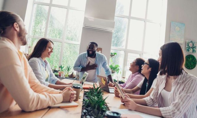 An effect group meeting