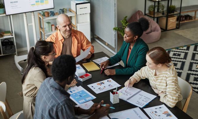 A Team of Employees