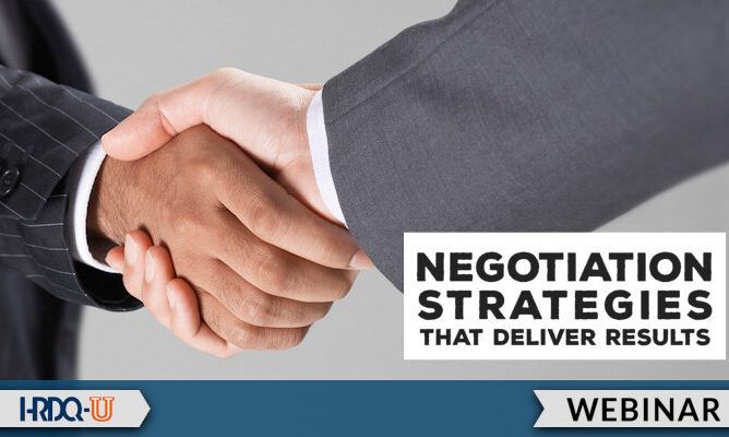 HRDQ-U Webinars | Negotiation Strategies that Deliver Results