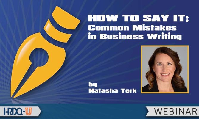How to Say It: Common Mistakes in Business Writing