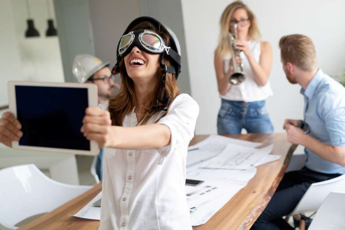 People playing interactive games